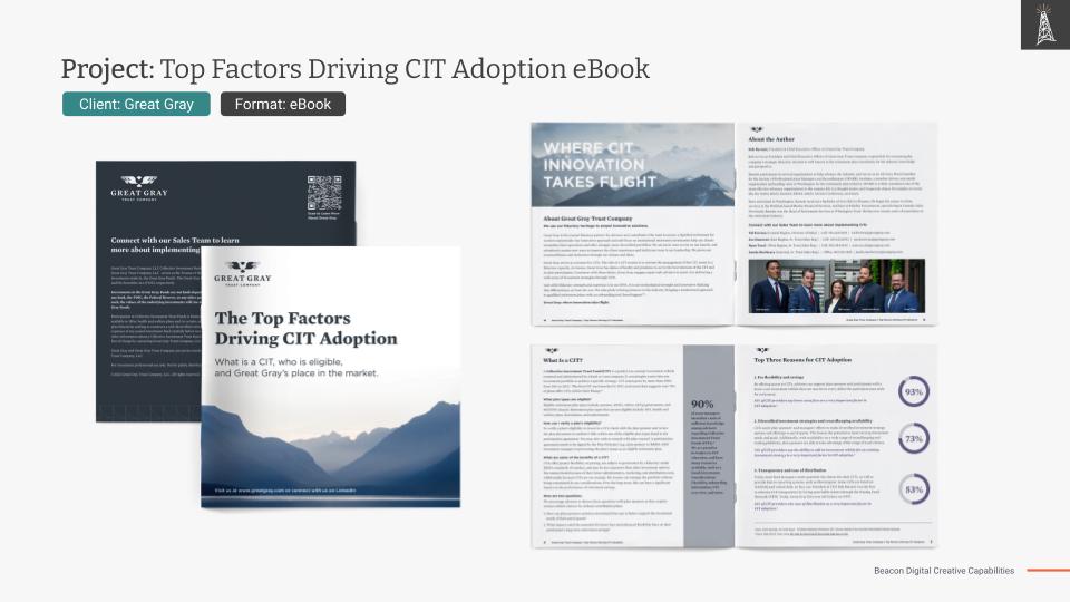 Great Gray: Top Factors Driving CIT Adoption eBook